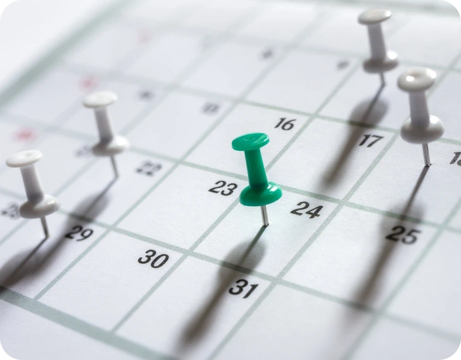 <strong>Agenda</strong> <br />Fale conosco e veja as datas disponíveis